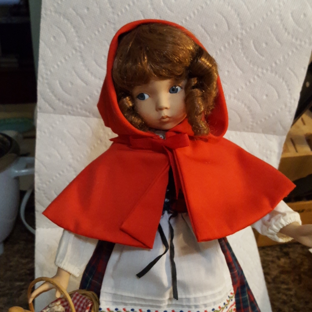 Porcelain Doll Little Red Riding Hood